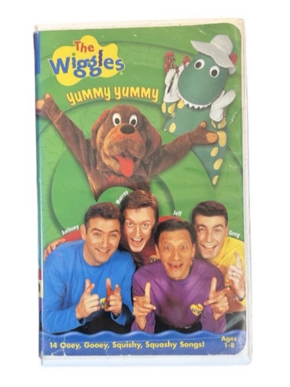 The Wiggles VHS Video Tape Yummy Yummy Vintage 1999 Kids Movie Clamshell